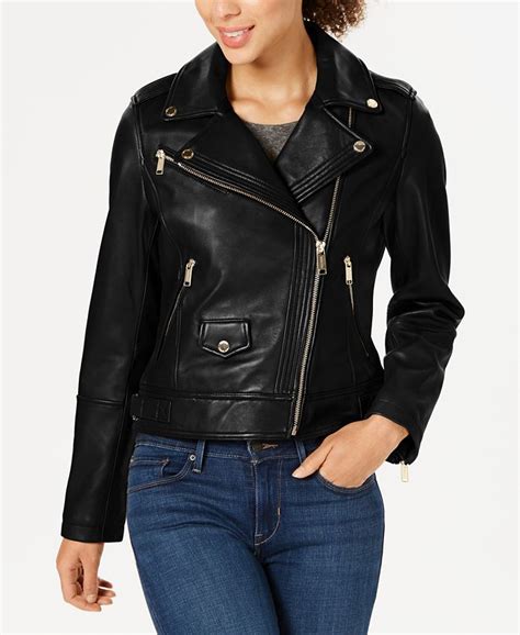 michael kors suede moto jacket|Michael Kors leather motorcycle jacket.